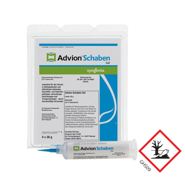 Advion® Schabengel 4×30 g – Profi Schabenköder Vorteilspack