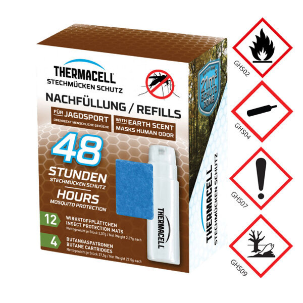 Thermacell® Nachfüllpackung Jagd E-4 – 48 Stunden Mückenschutz Nachfüllset