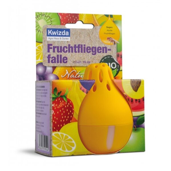 Naturid® Fruchtfliegenfalle 2 × 15 ml – Falle gegen Obstfliegen & Essigfliegen