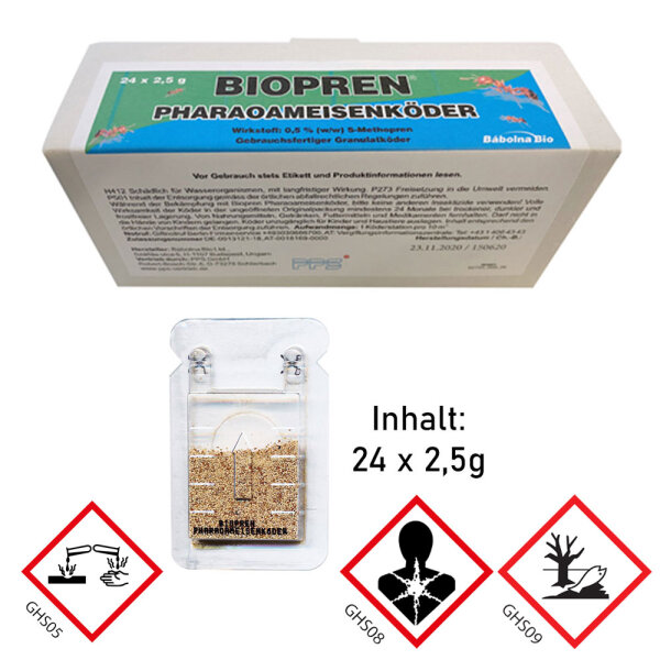 Biopren® Pharaoameisenköder 24 Stk. – Ameisenköder gegen Pharaoameisen
