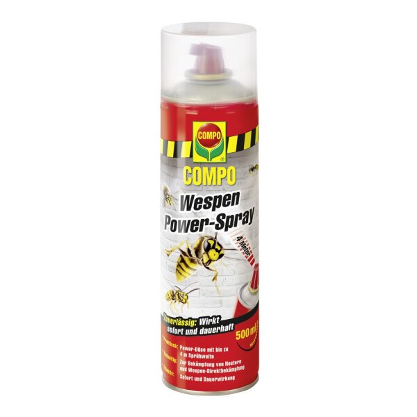 COMPO Wespen Power-Spray 500 ml – Insektizid zur Direkt- und Nestbekämpfung
